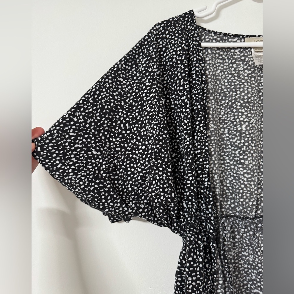 LOFT blue and white printed swim cover up - Picture 5 of 7